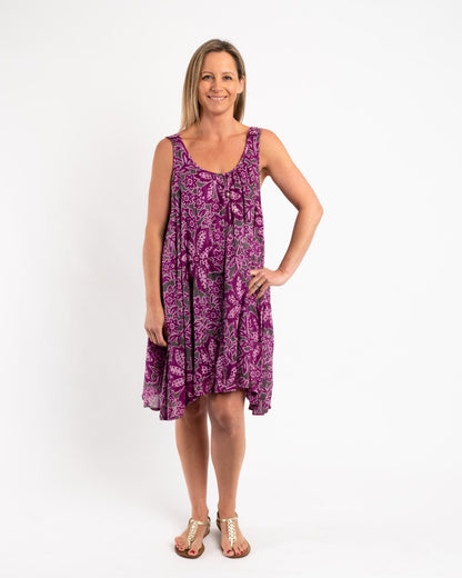 Open Shoulder Lined Summer Dress