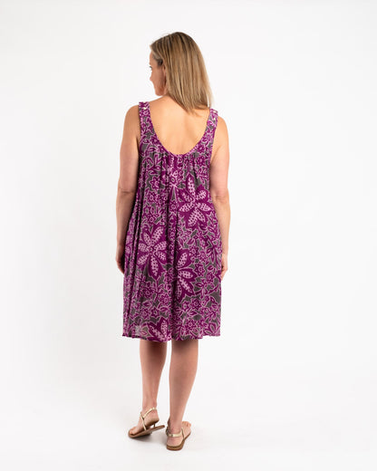 Open Shoulder Lined Summer Dress