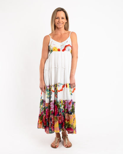 Long Strappy Lined Summer Dress
