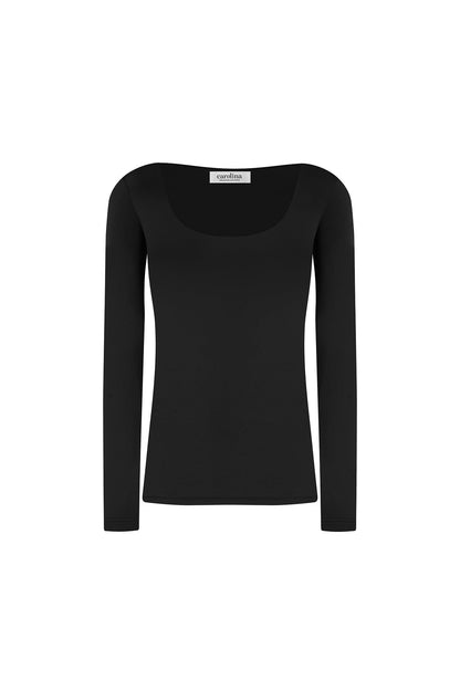 Lina Long Sleeve Top Black