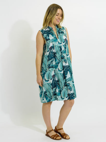 Kuranda Dress in Green Banana Leaves