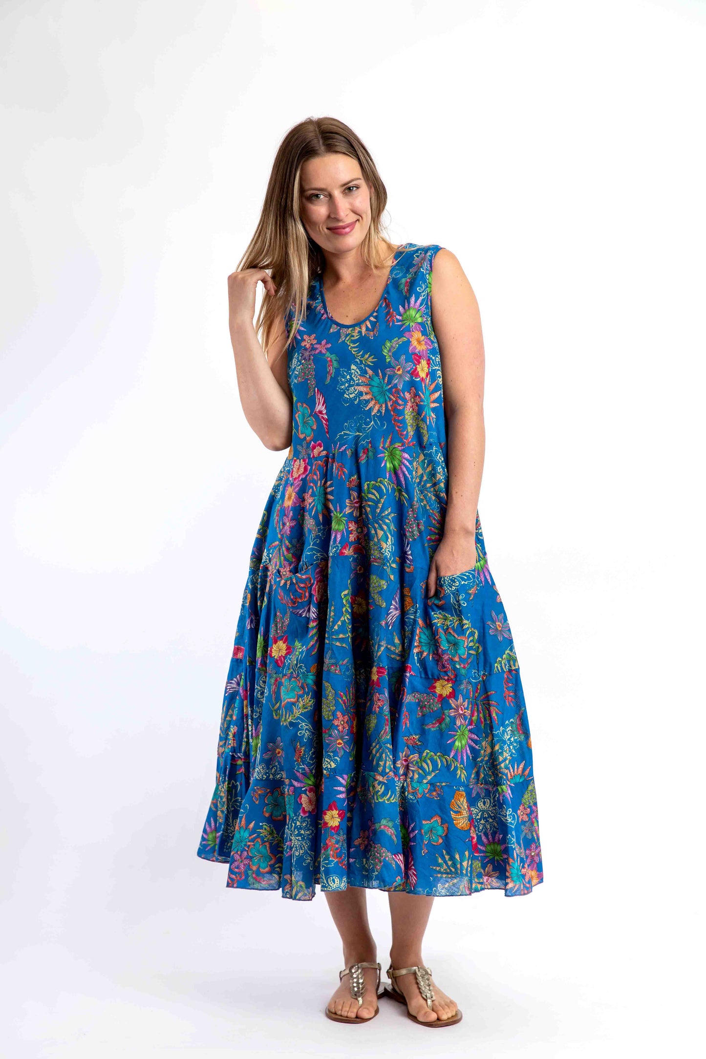 Daydream Dress in Royal Blue Floral