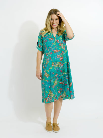 Mareeba Dress in Green Garden