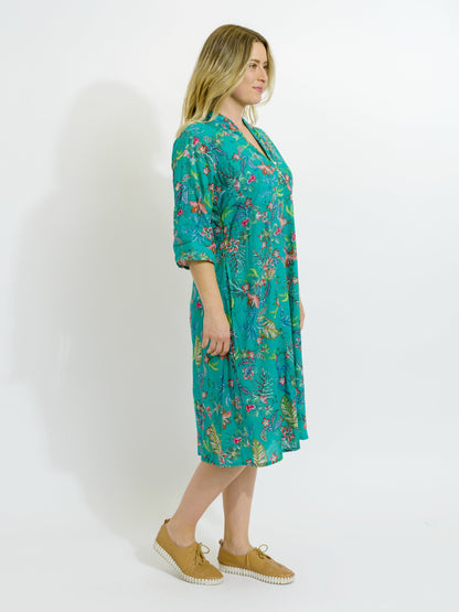 Mareeba Dress in Green Garden