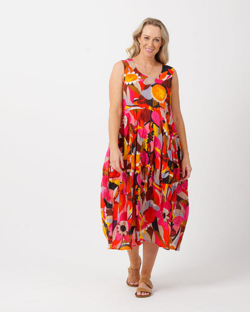 Glasshouse Dress in Bold Floral