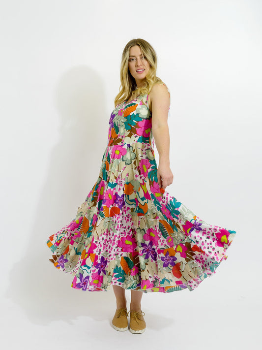 Daydream Dress in Fresh Pink Floral