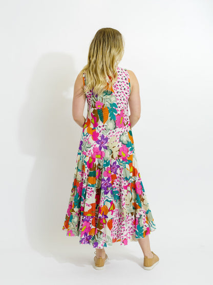 Daydream Dress in Fresh Pink Floral