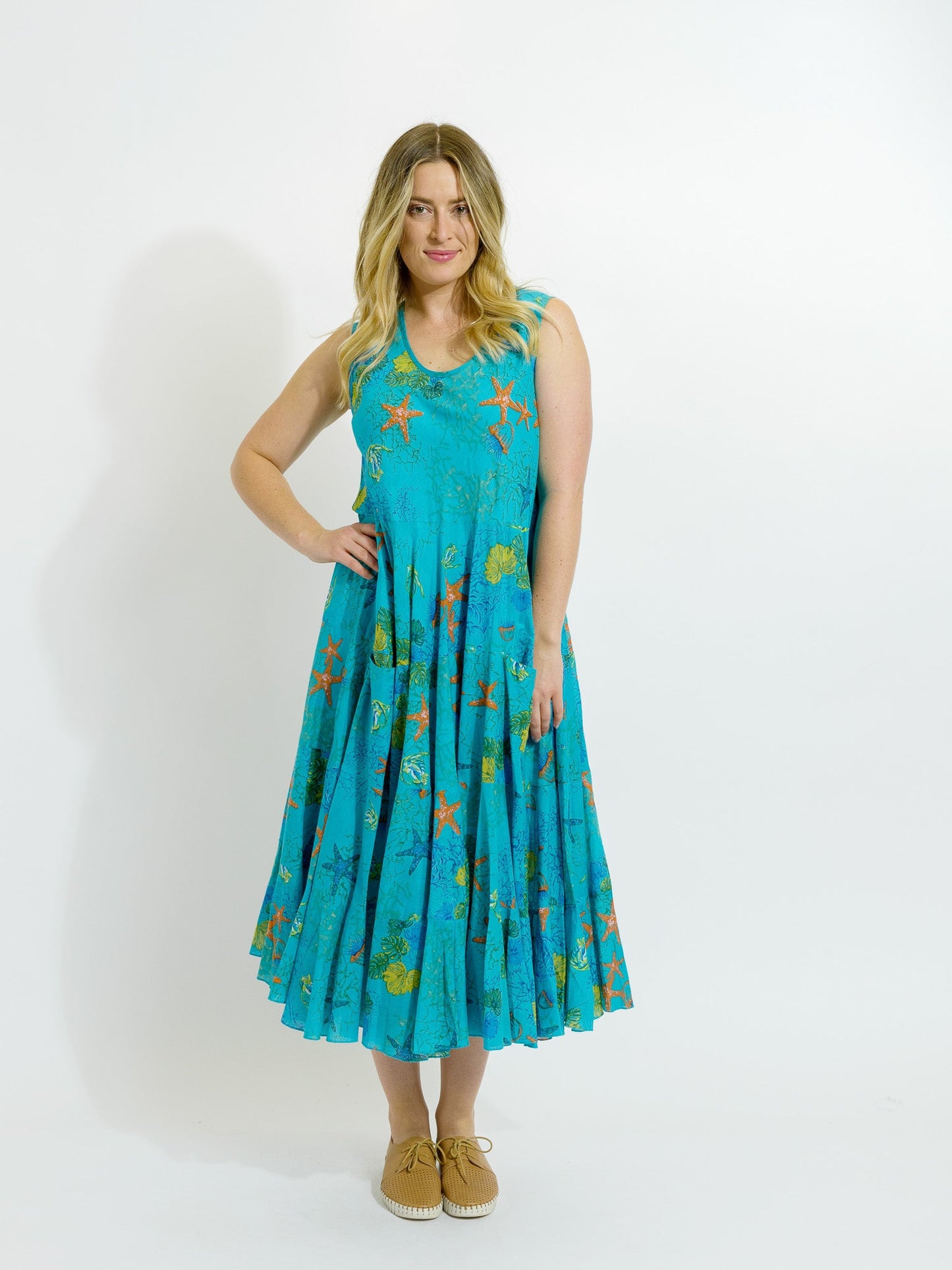 Daydream Dress in Aqua Reef
