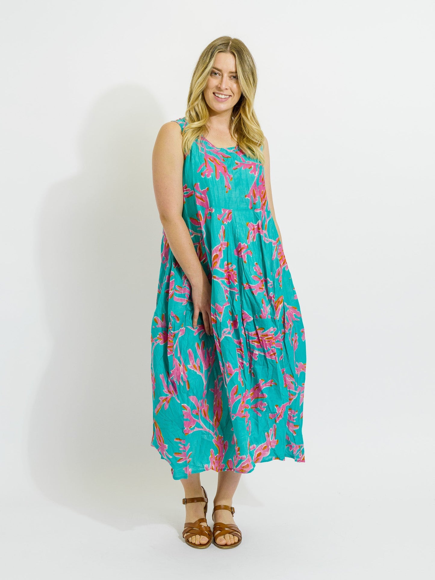 Glasshouse Dress in Pink Coral