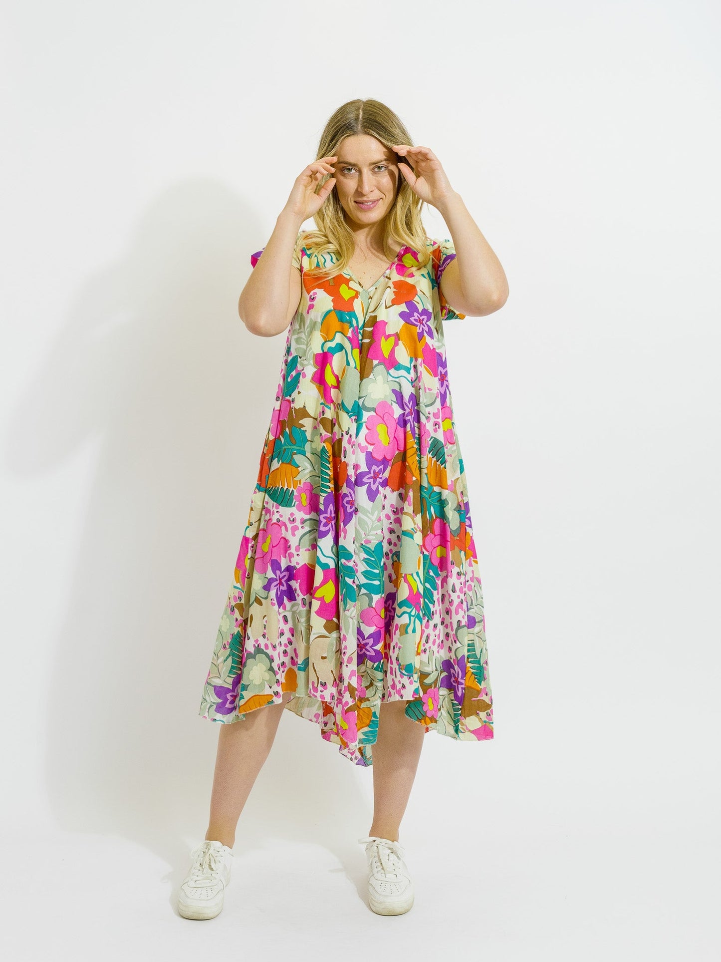 Maheno Dress in Fresh Pink Floral