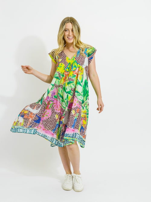 Maheno Dress in Coffee Beans