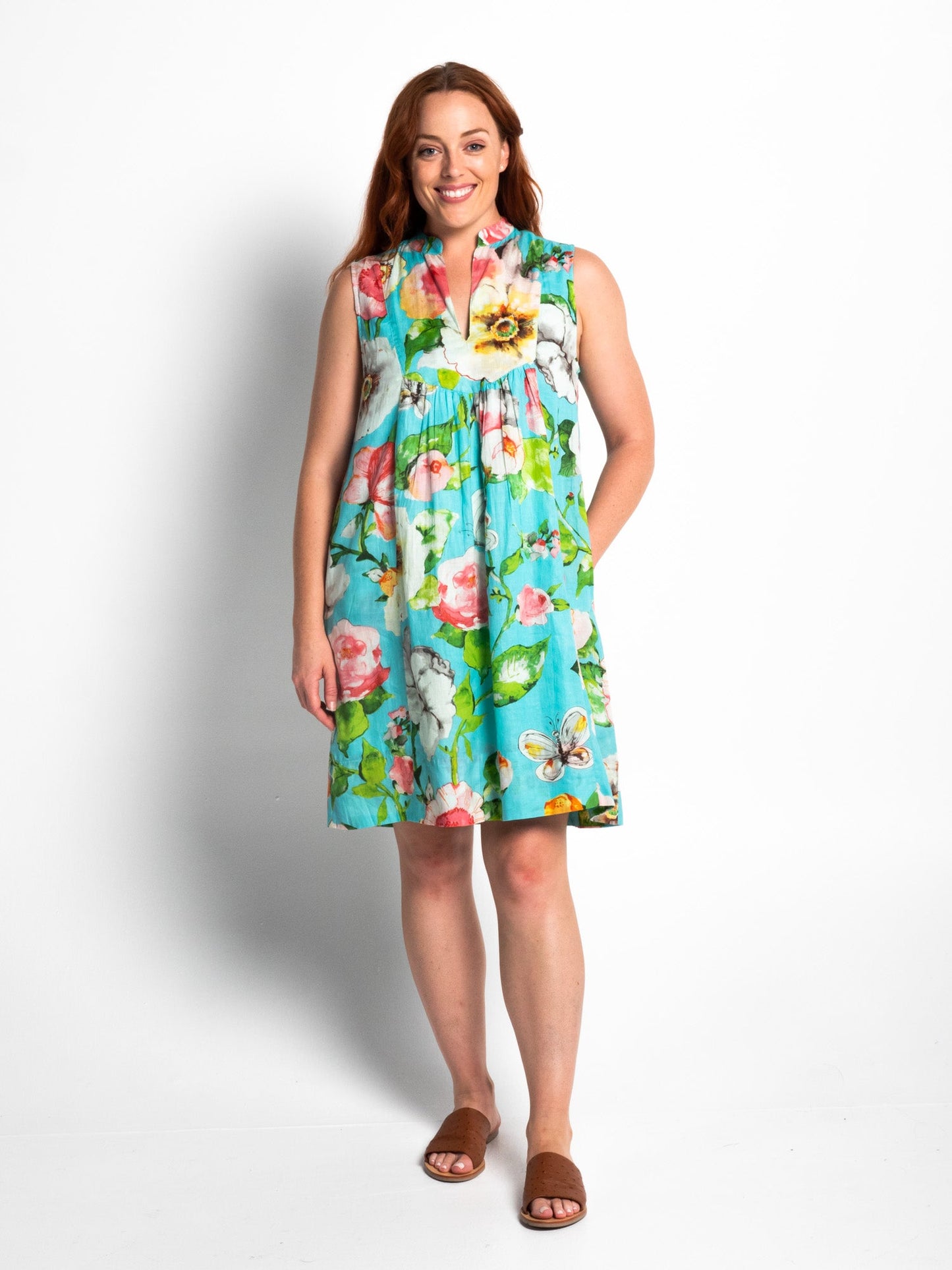 Kuranda Dress in Turquoise Pretty
