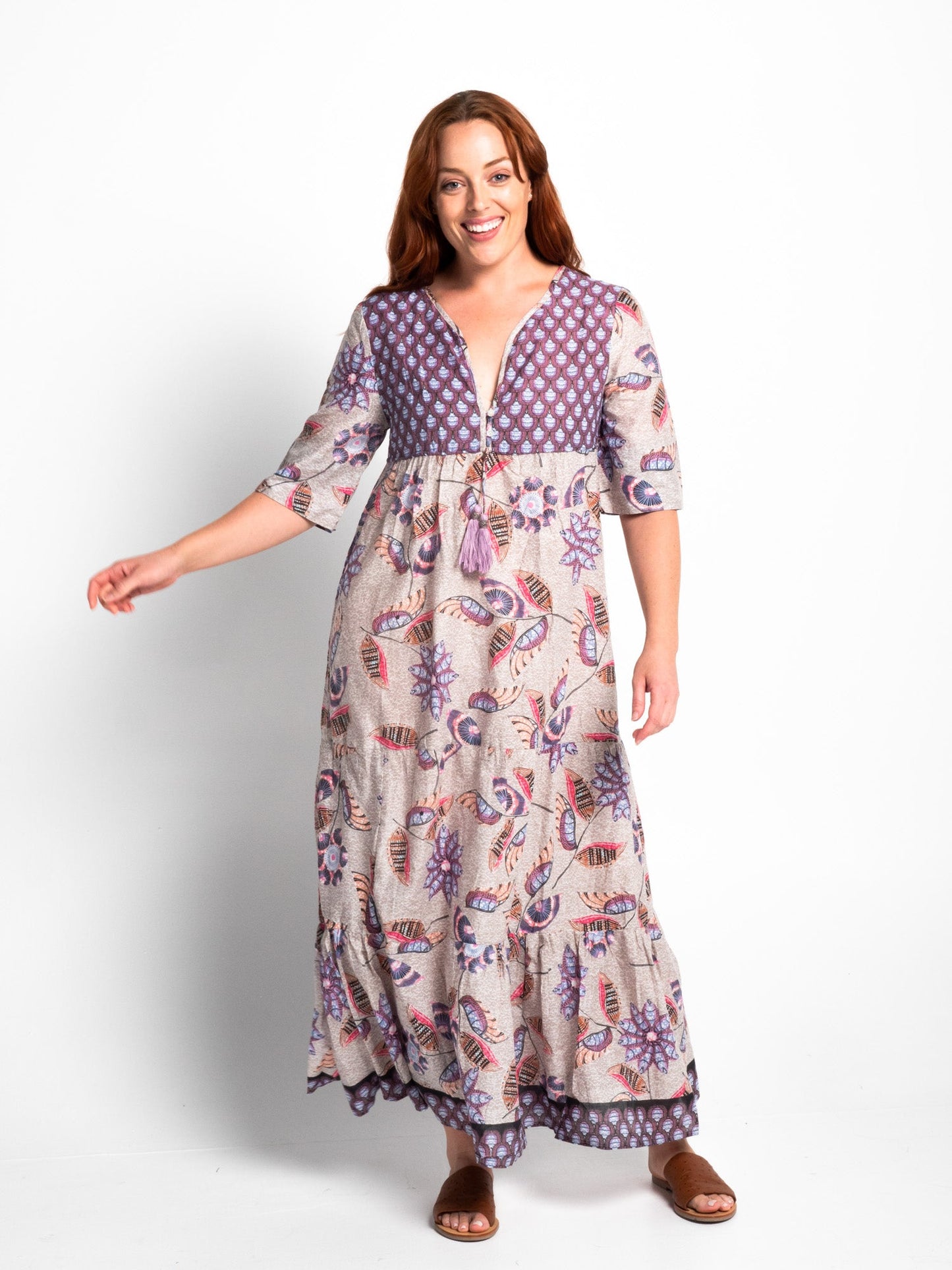 Newrybar flowing Maxi Dress in Soft Grey