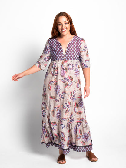 Newrybar flowing Maxi Dress in Soft Grey