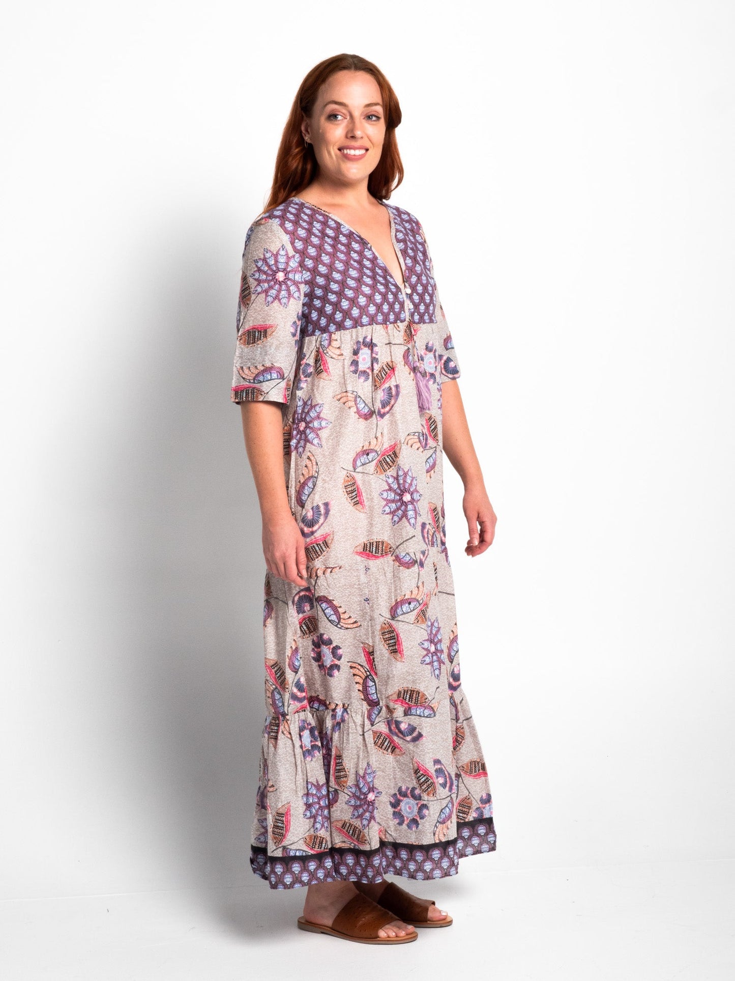Newrybar flowing Maxi Dress in Soft Grey