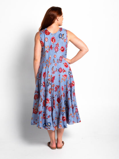 Daydream Dress in Blue Azaleas