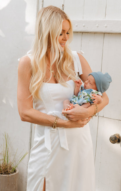 Rowan Onesie ~ Cottage Floral Blue