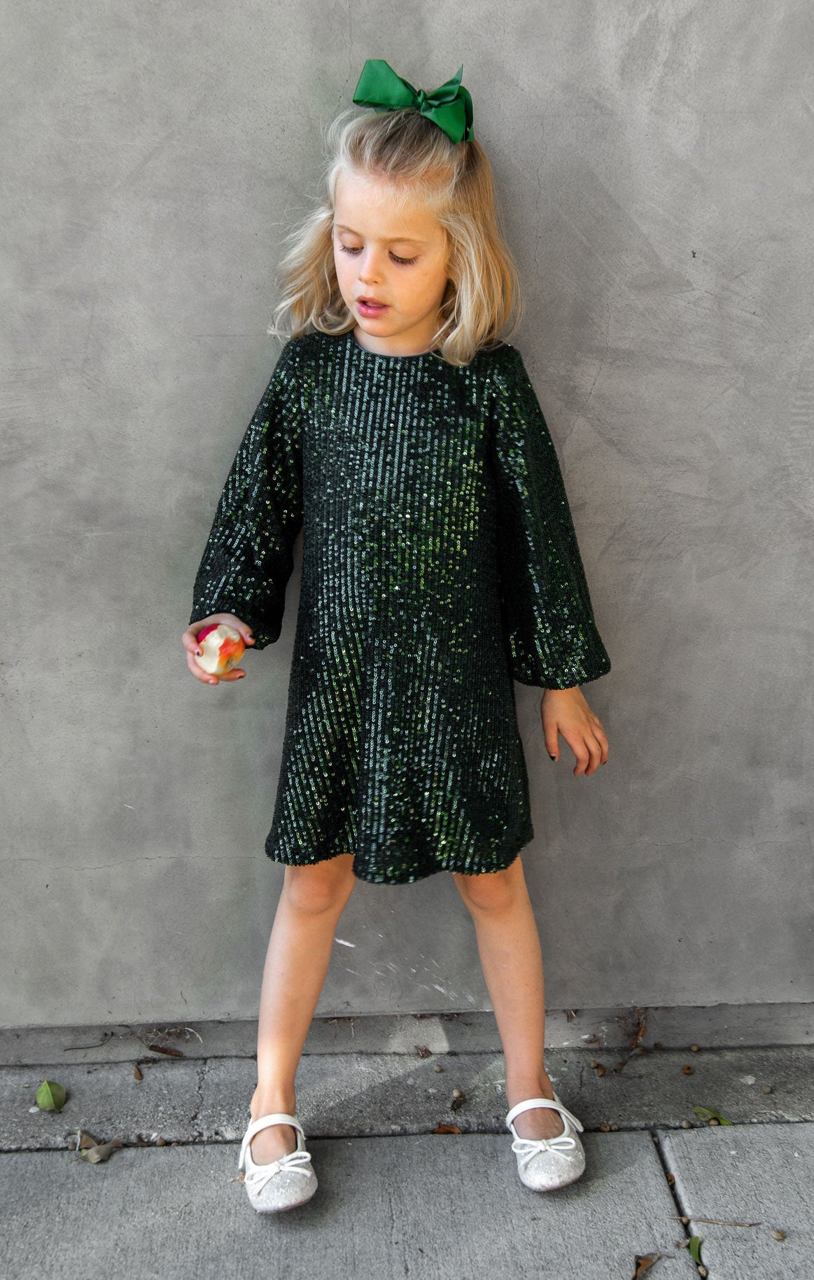 Once Upon A Time Dress ~ Emerald Sequins