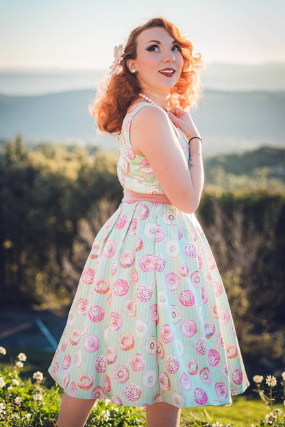 Amanda Mint Donut Tea Dress