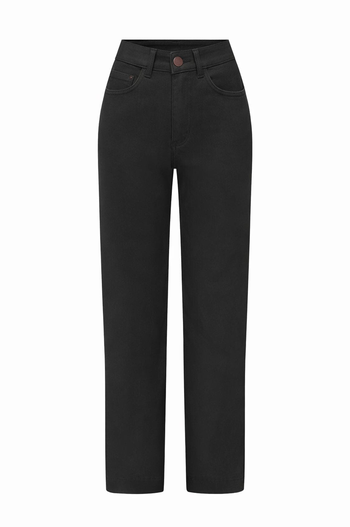 Ellie Straight Leg Coated Jeans Black