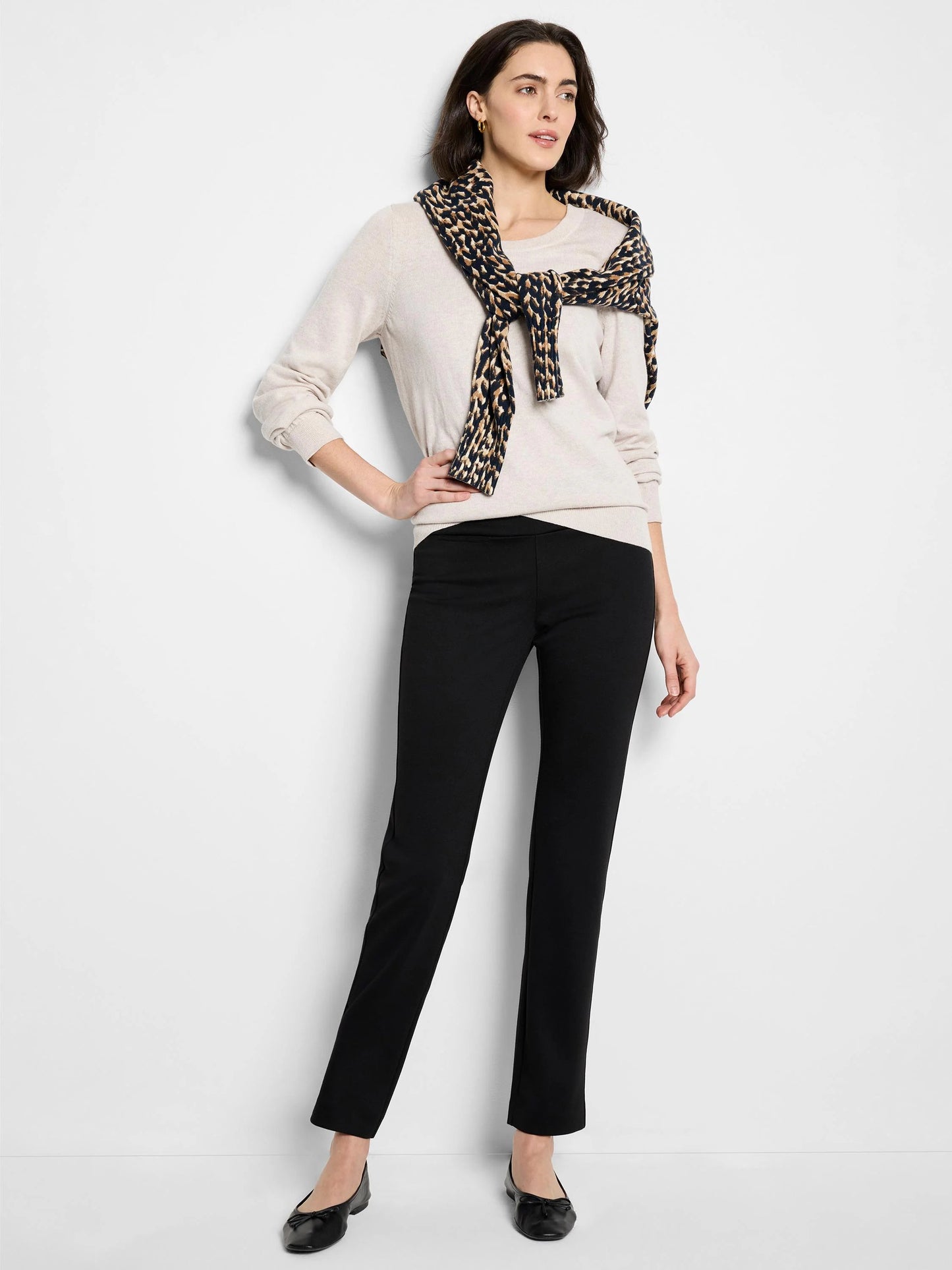 Copley Straight Drapey Ponte Pant