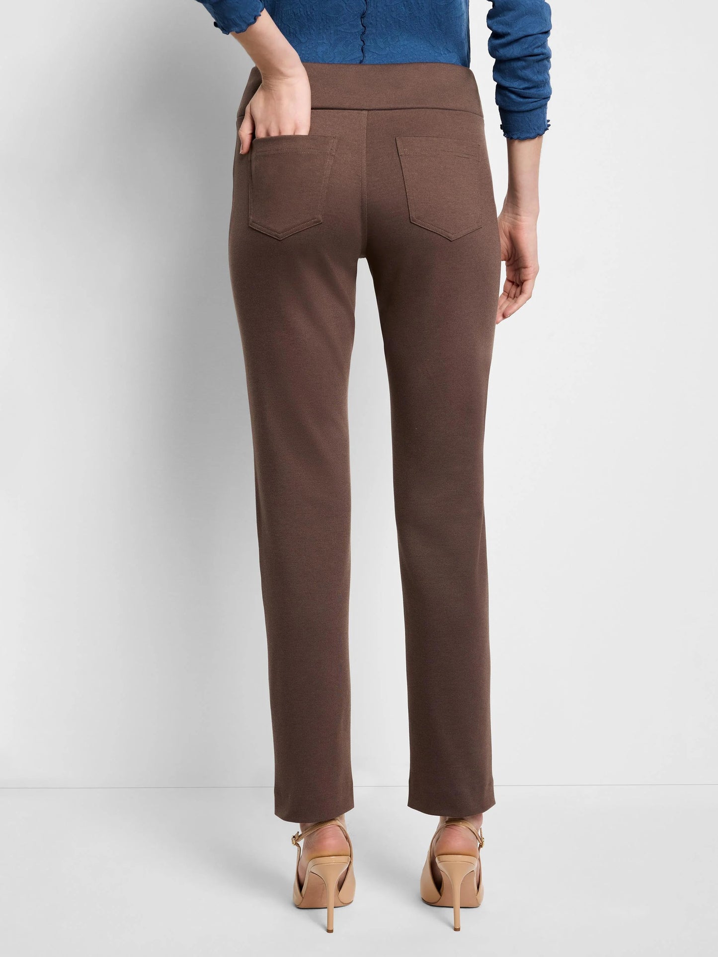 Copley Straight Drapey Ponte Pant