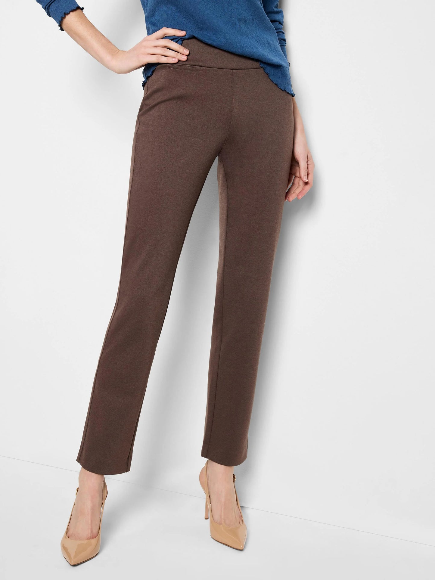 Copley Straight Drapey Ponte Pant
