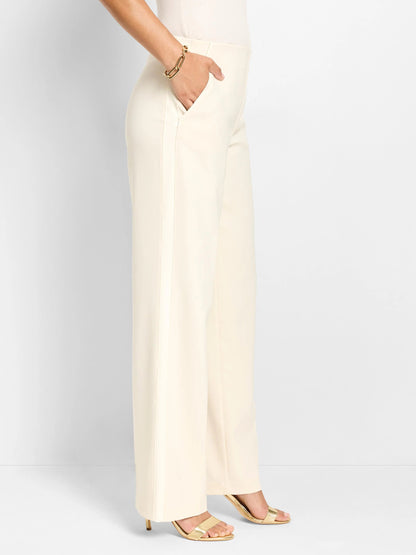 Lenox Wide Leg Sleek Stretch Tuxedo Pant