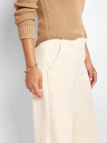 Lenox Wide Leg Sleek Stretch Tuxedo Pant