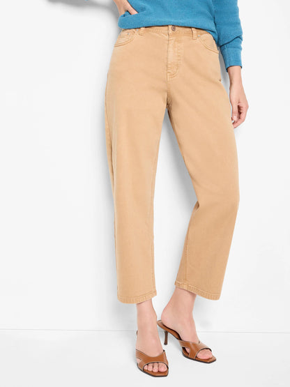 Barrel Leg Cropped Jean