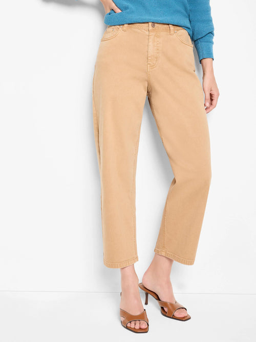 Barrel Leg Cropped Jean