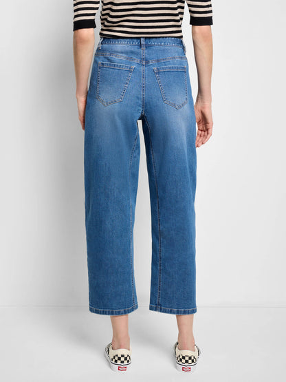 Barrel Leg Cropped Jean