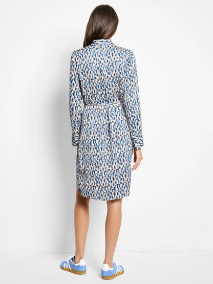Brushstrokes Long Sleeve Devon Dress