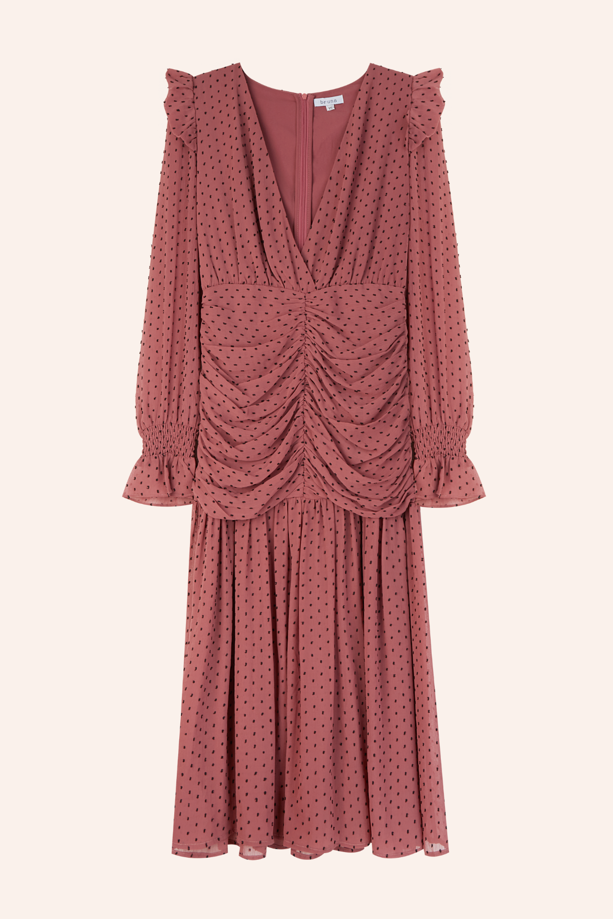 Vestido Casilda Plumeti Rosa · LAST CHANCE ·