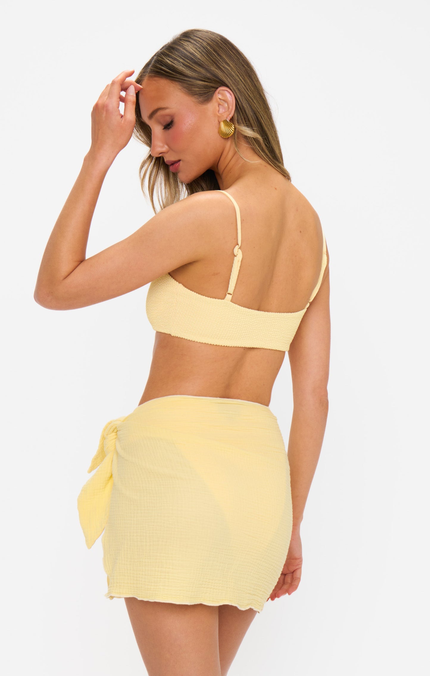 Leyla Sarong ~ Yellow Gauze
