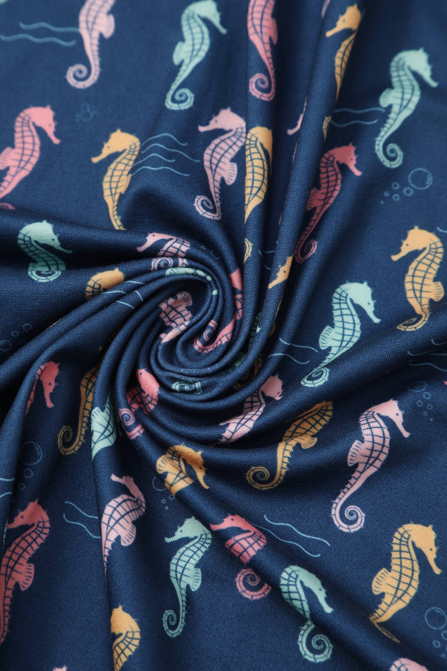 Matilda Navy Blue Seahorse Wrap Dress