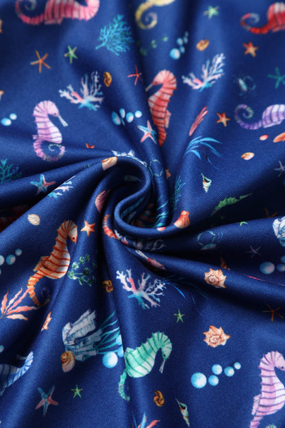 Billie Underwater Seahorse Flared Dress