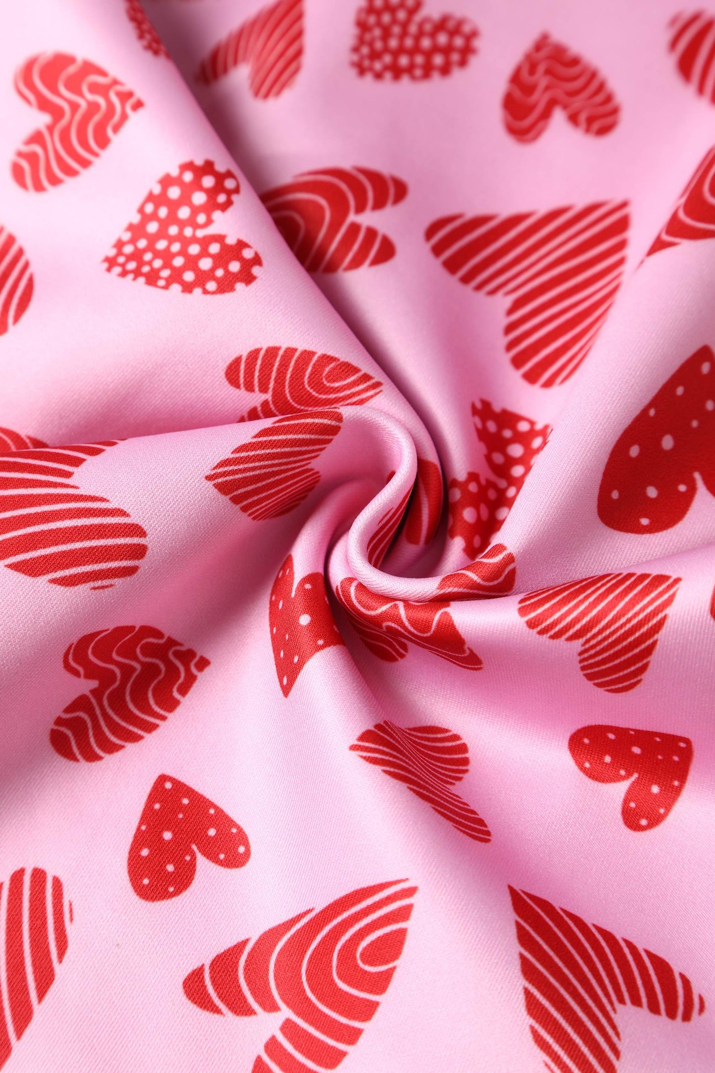 Beryl Pink Heart Off Shoulder Pencil Dress