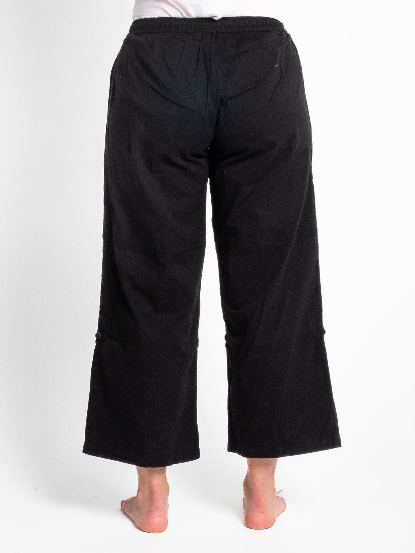Sorrento Black Cotton Pants