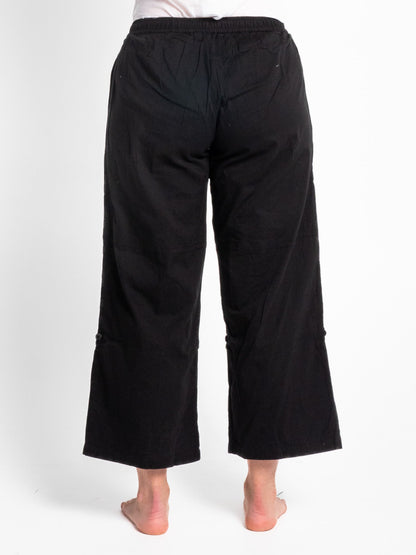 Sorrento Black Cotton Pants