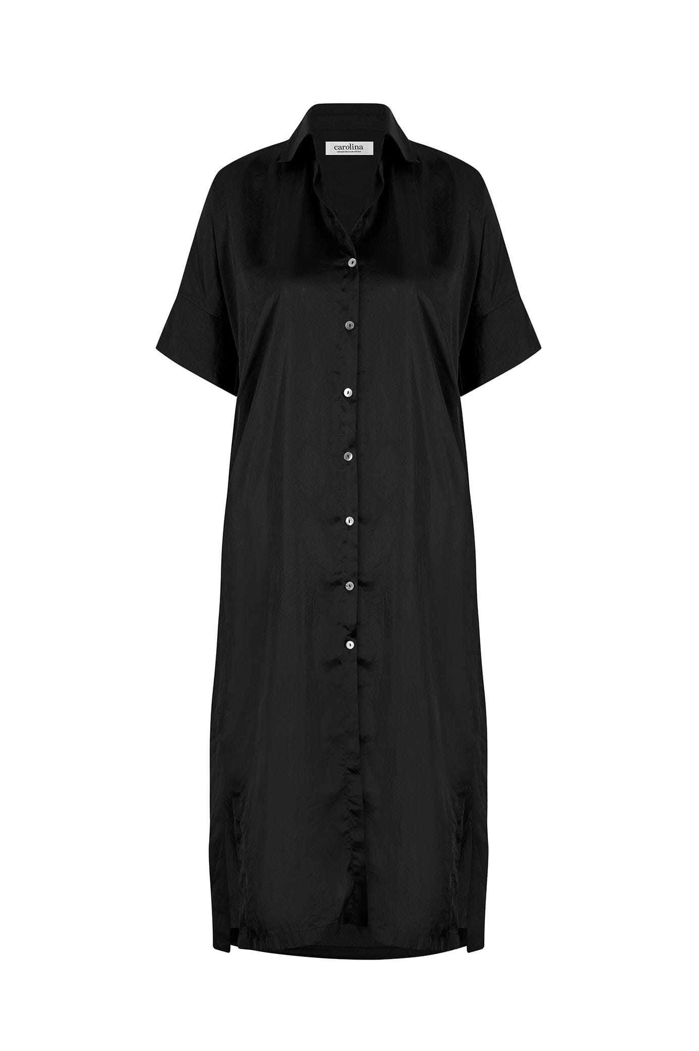 Giselle Collared Dress Black