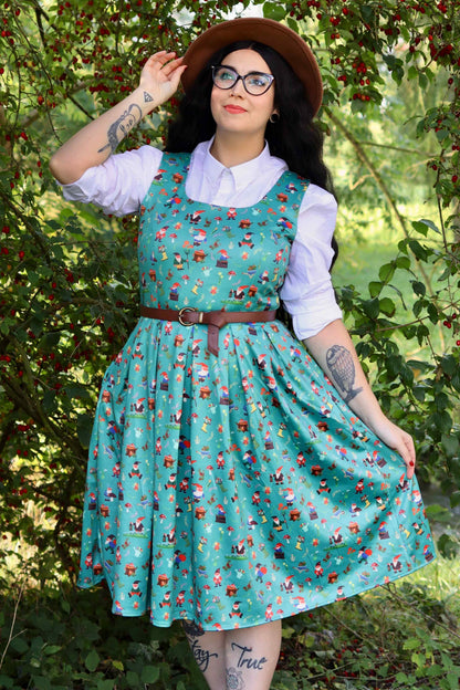 Amanda Green Garden Gnome Circle Dress