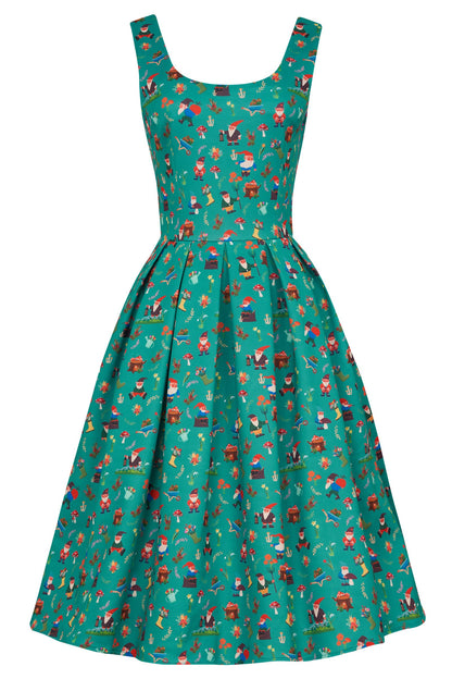 Amanda Green Garden Gnome Circle Dress