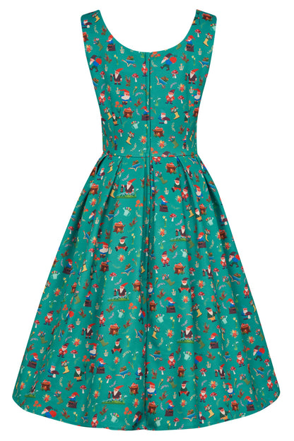 Amanda Green Garden Gnome Circle Dress