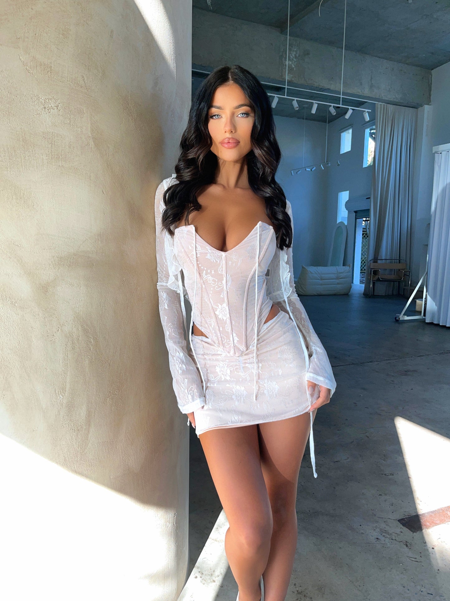 Amanda Corset Top White