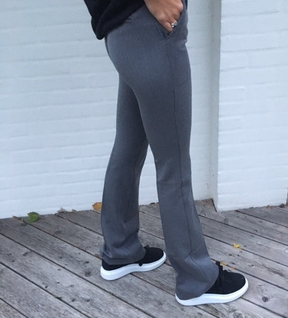 Flare pants with pockets - Grey
