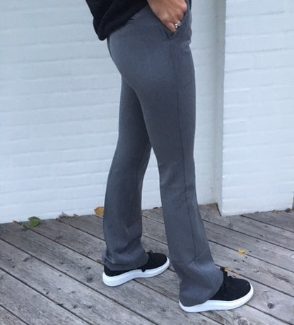 Flare pants with pockets - Grey