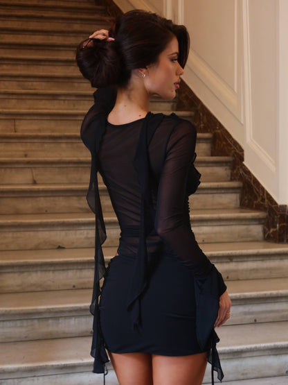 AVALINE MINI DRESS BLACK