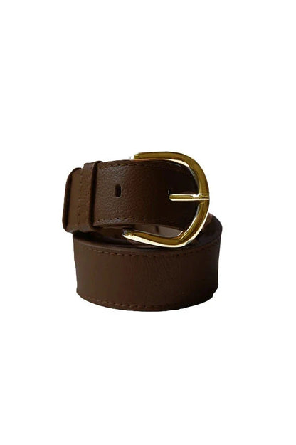 Jeans Belt Chocolate Soft Leather- Pre Order