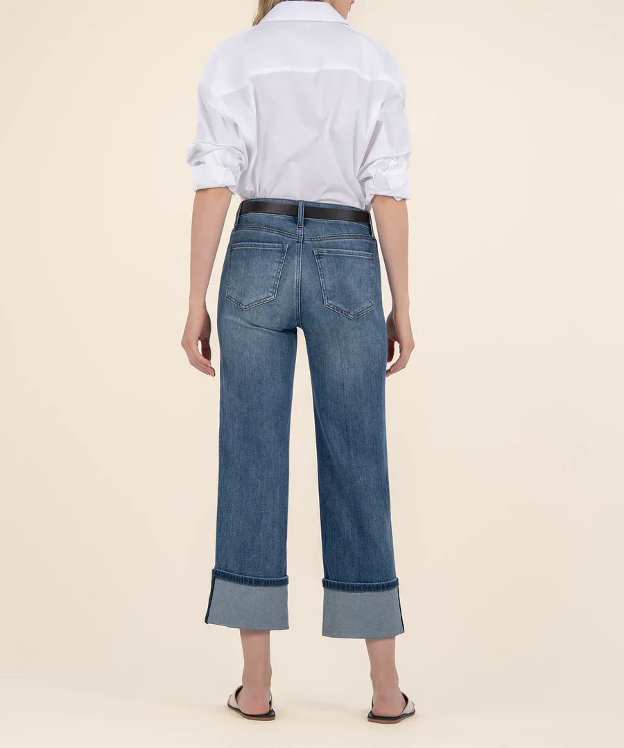 Kut Charlotte High Rise 4" Roll Up Jean